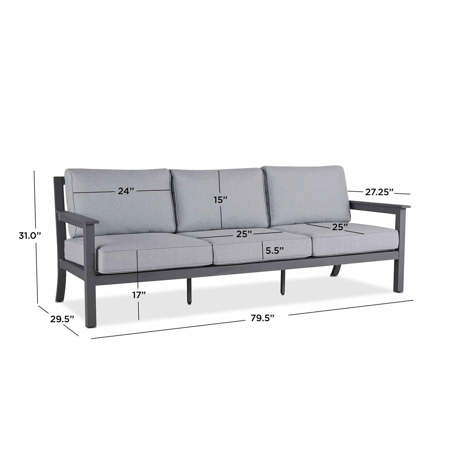 Lakeview Cabin Way Aluminum Sofa