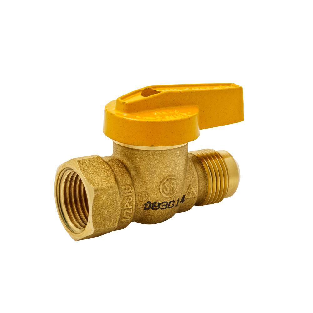 ProLine Series 12 in. Brass FL x FPT 1-Piece Gas Valve 114-523HN