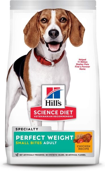 Hill's Science Diet Adult Perfect Weight Small Bites Chicken Recipe Dry Dog Food