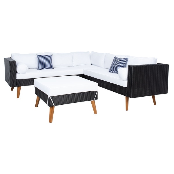 SAFAVIEH Outdoor Living Analon Outdoor Sectional Set