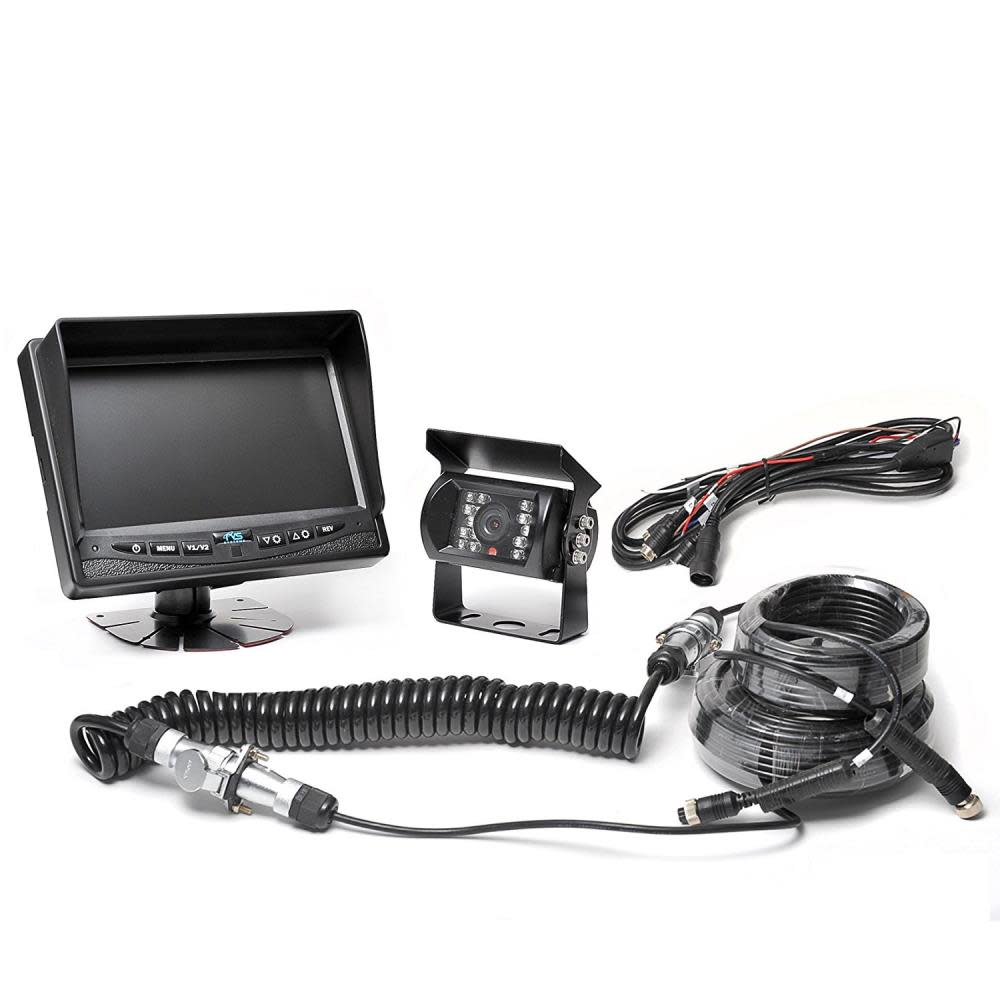 Backup Camera System with Trailer Tow Quick Connect Kit