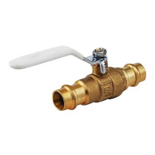 The Plumber's Choice 12 in. Brass Press Ball Valve VLV932012