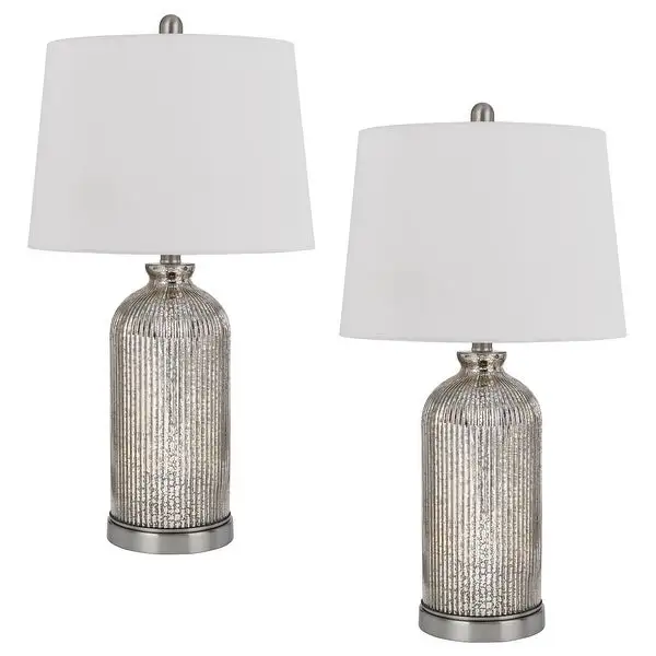 150W 3 way Towson glass table lamp， Priced and sold as pairs