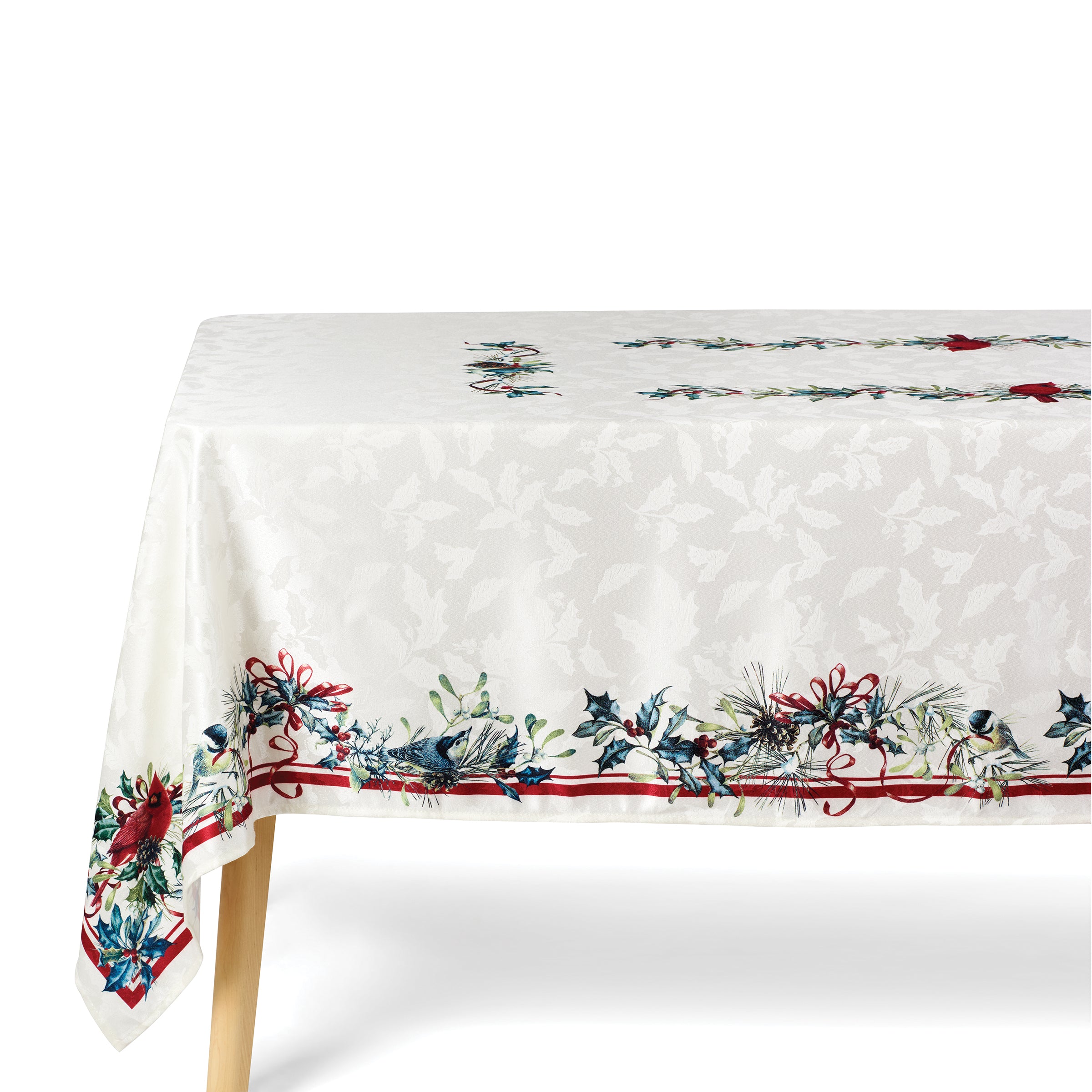 Holiday Winter Greetings 60x102 Tablecloth