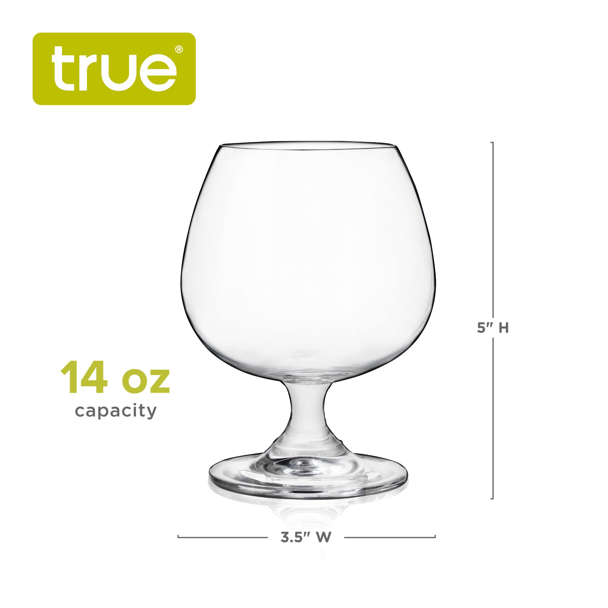 True Snifter Glasses Brandy Bowls， Cognac Balloon Glass for Bourbon and Whiskey