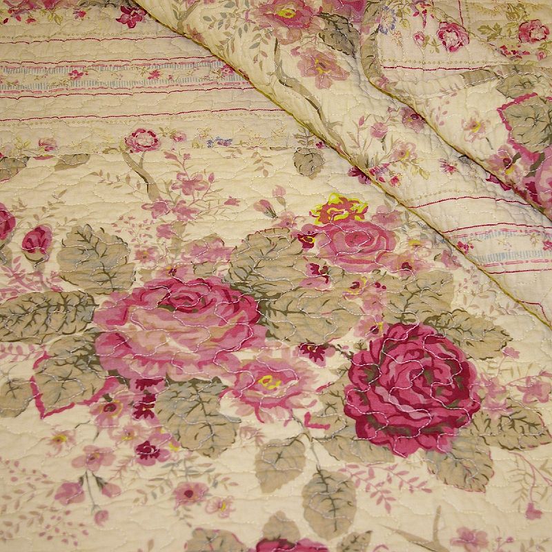 Antique Rose Quilt and Sham Set