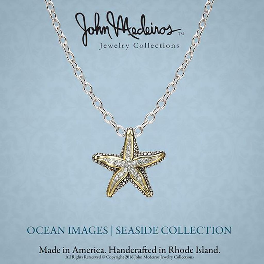 John Medeiros  Pavé Starfish Slider Necklace