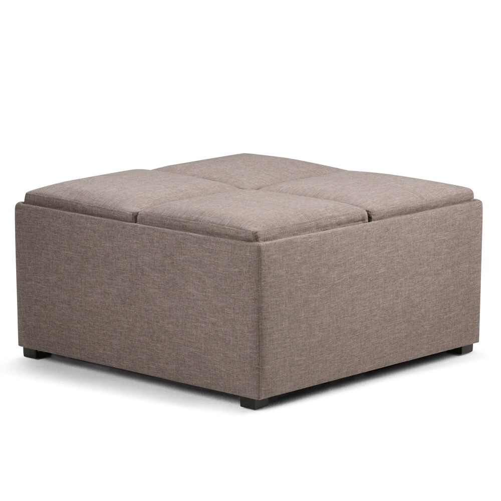 WYNDENHALL Franklin Wide Contemporary Table Ottoman