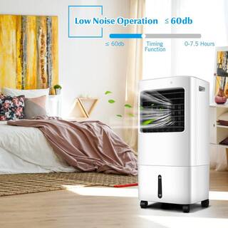 Gymax Air Conditioner 20L Air Cooler Evaporative Cooler with 4 Speeds 3 Modes Humidifier with Remote Control GYMHD0126