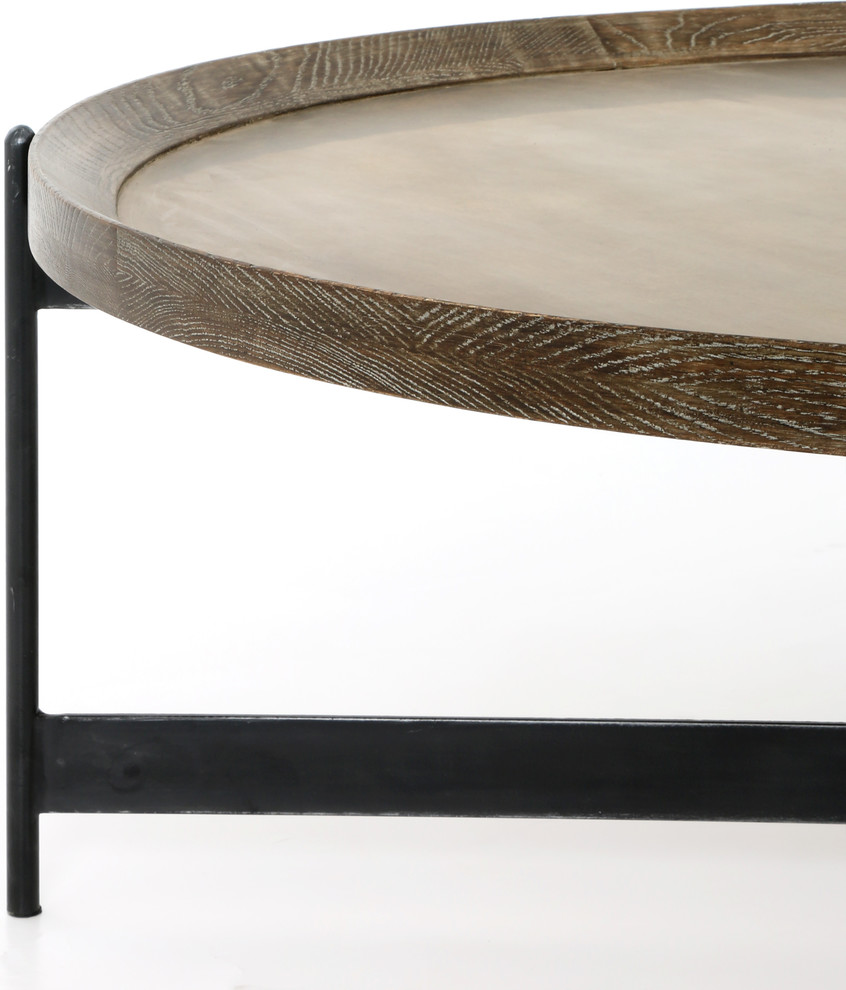 Nathaniel Coffee Table   Industrial   Coffee Tables   by The Khazana Home Austin Furniture Store  Houzz