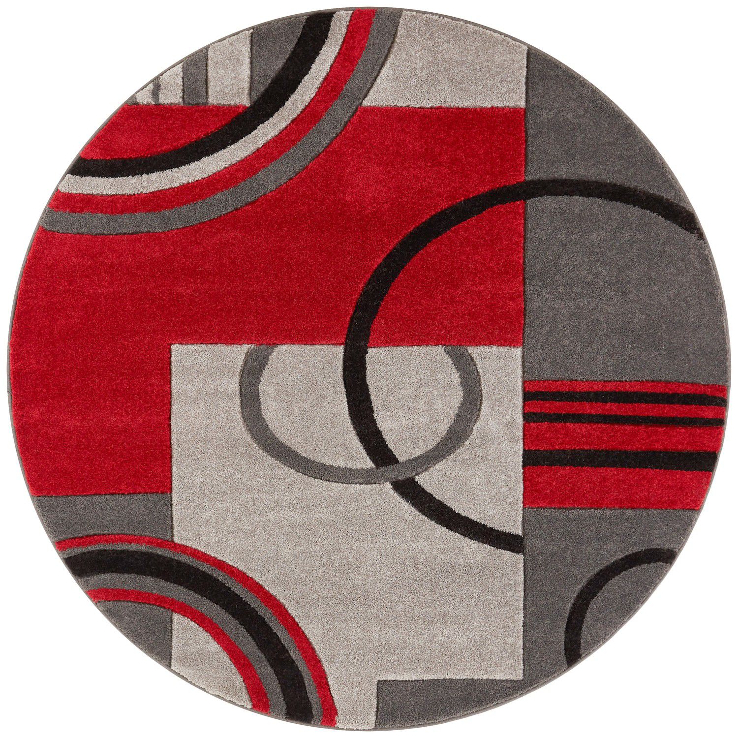 Well Woven Ruby Galaxy Waves Modern Area Rug