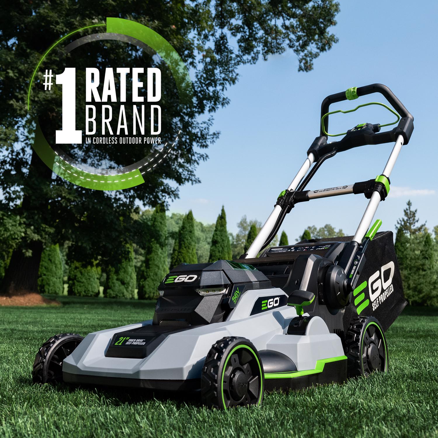 EGO Power+Touch Drive LM2125SP 21 in. 56 V Battery Self-Propelled Lawn Mower Kit (Battery \u0026 Charger) W/ 7.5 AH BATTERY