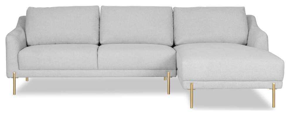 Poly and Bark Lissie Right Sectional Sofa   Contemporary   Sectional Sofas   by Edgemod Furniture  Houzz