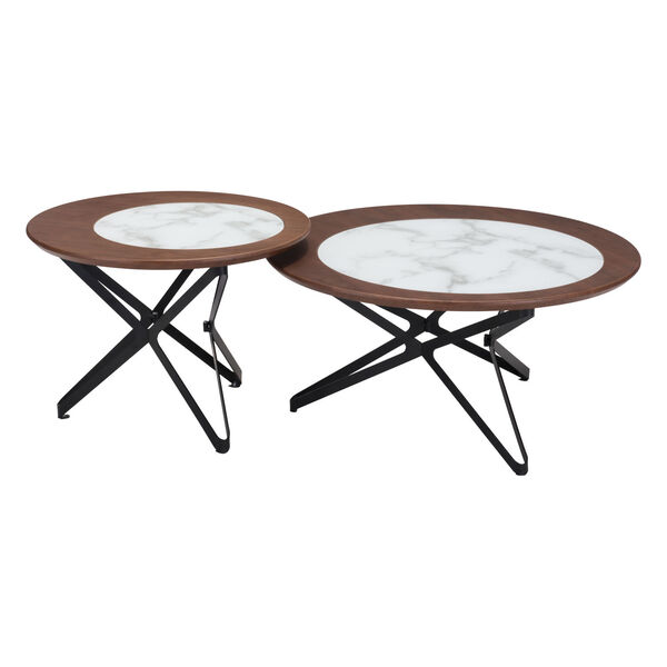 Anderson Multicolor and Black Coffee Table， Set of Two