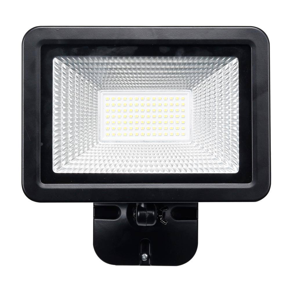 Honeywell 55-Watt Equivalent LED Black Flood Area Light with Knuckle Mount 5000 Lumens NJ0150BV0800