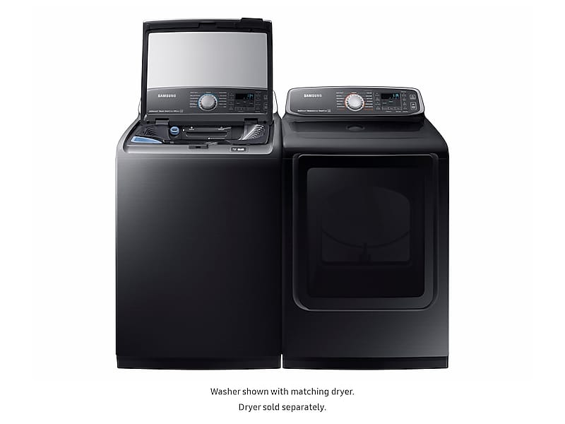 Samsung WA52M7750AV 5.2 Cu. Ft. Activewash™ Top Load Washer In Black Stainless Steel