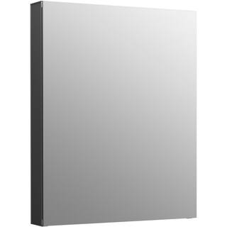 KOHLER Maxstow 20 in. x 24 in. Surface-Mount Medicine Cabinet with Mirror in Dark Anodized Aluminum K-81145-DA1