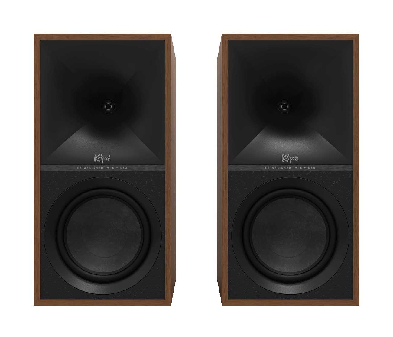 Klipsch The Sevens Heritage Inspired Walnut Powered Bookshelf Speakers (Pair)