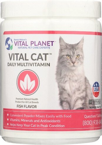 Vital Planet Vital Cat Daily Multivitamin Powder Cat Supplement