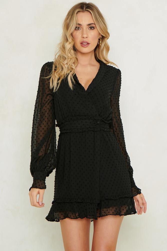 On The List Dress Black