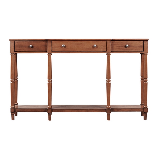 Solid Wood Console Table， Classic Victorian Entryway Table Side Table