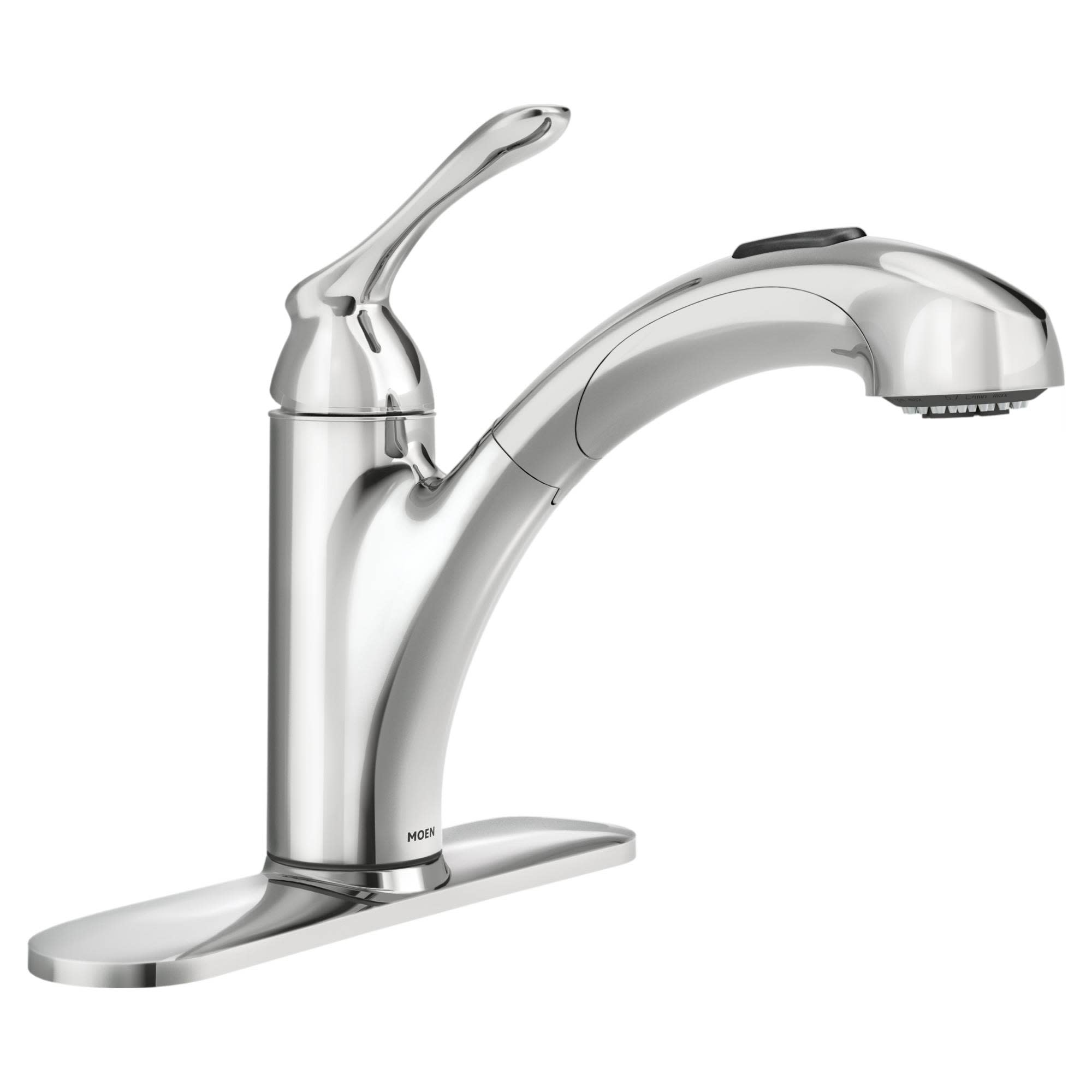 Moen 87017W Glacier One-Handle Pull Out Kitchen Faucet