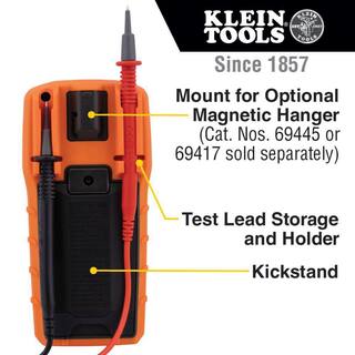 Klein Tools 600-Volt Digital Multi-Meter TRMS Auto-Ranging Temp MM420