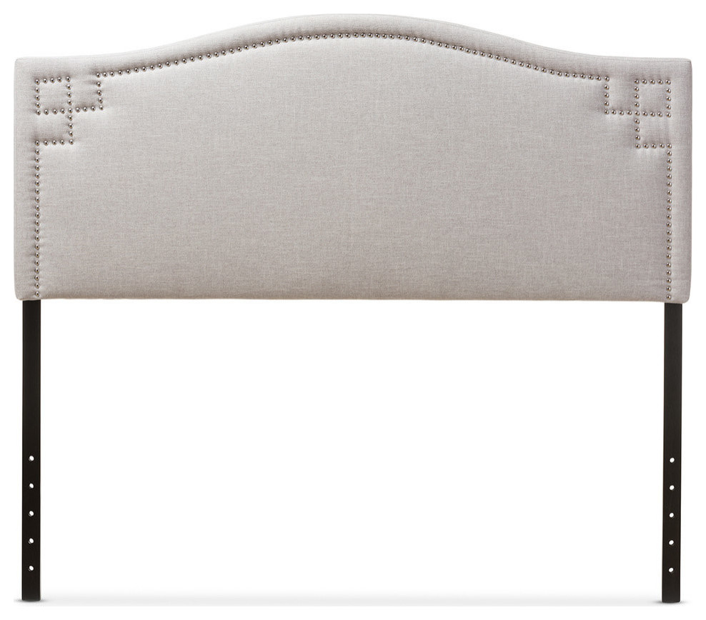 Aubrey Fabric Upholstered Headboard   Transitional   Headboards   by Baxton Studio  Houzz