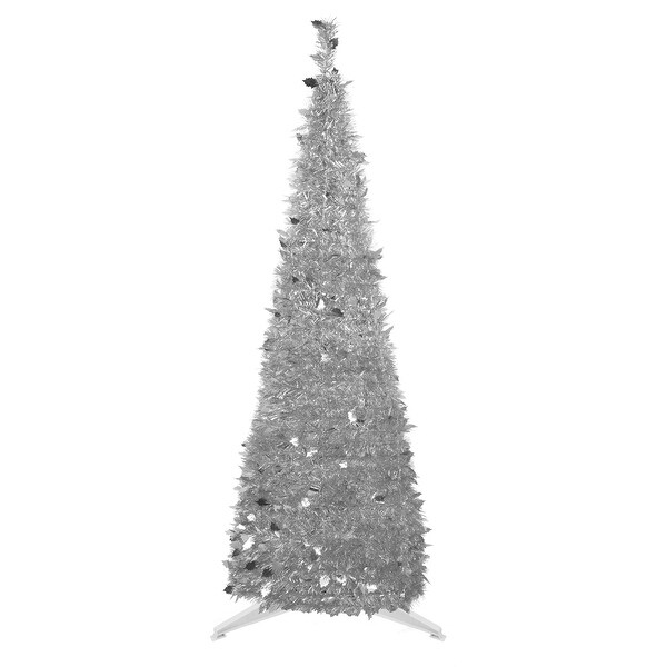 6' Tinsel PopUp Artificial Christmas Tree Unlit