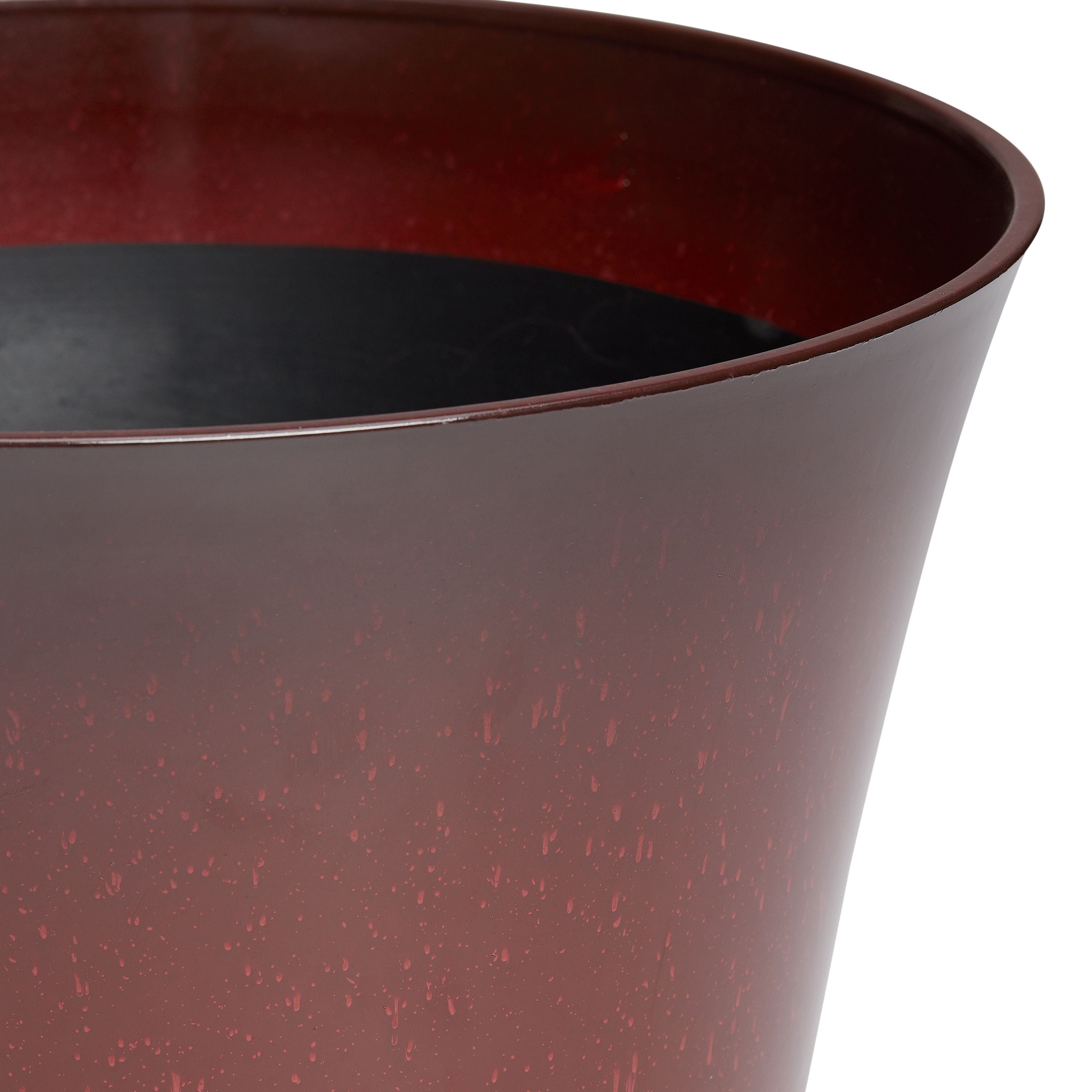 Better Homes & Gardens 22in Arnette Red Plastic Planter