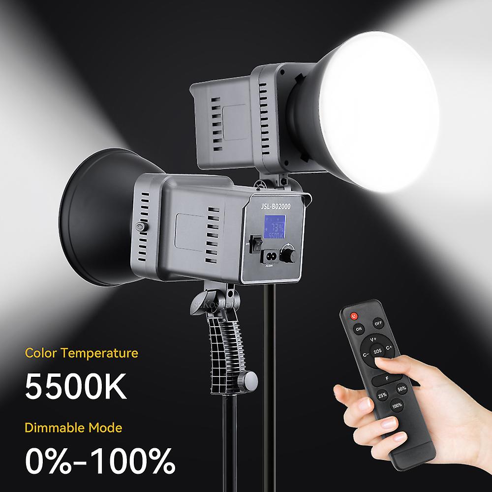 100w Led Video Light Photography Lighting 5500k 15000lm Cri95 Daylight With Remote Control For Youtube Vk Photo Studio Fill Lamp