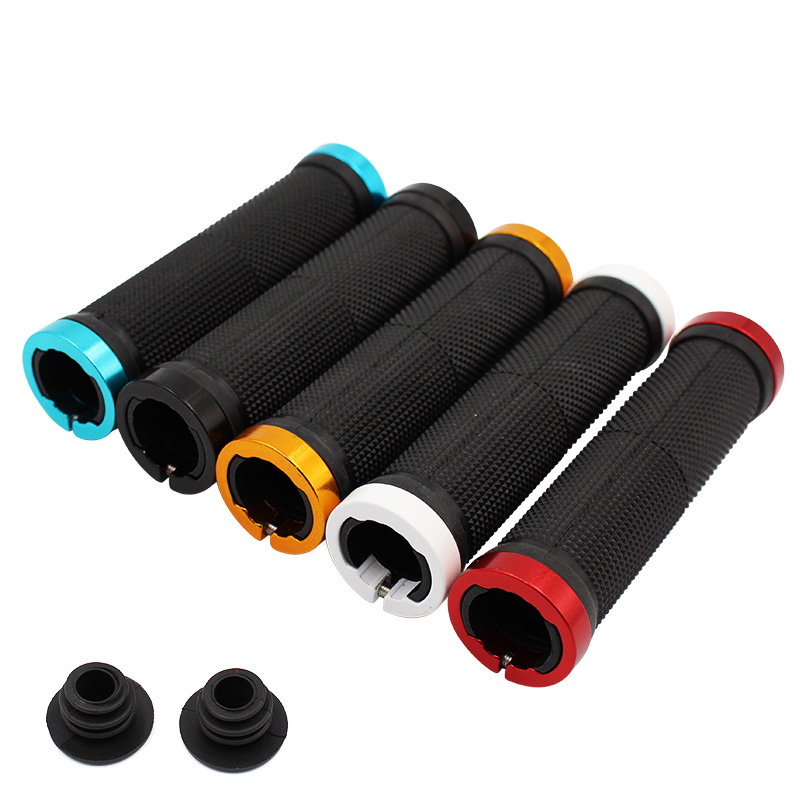 Superbsail MTB Road Cycling Handlebar Grips Anti Skid Rubber Bicycle Grips Mountain Bike Lock On Bicycle Handlebars End Grips