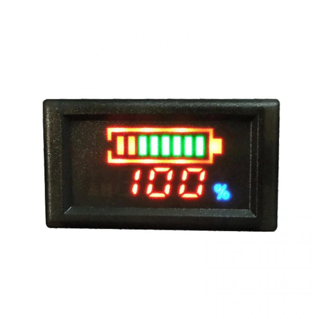 Dc6-120v Waterproof Electricity / Voltage / Temperature Three-in-one Table Vehicle Multi-function Meter