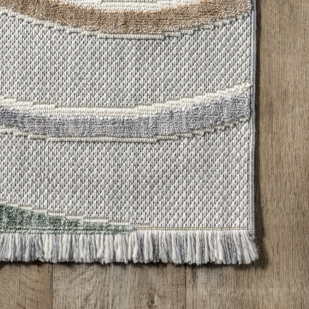 Nuloom Bebe Contemporary Waves Fringe Area Rug