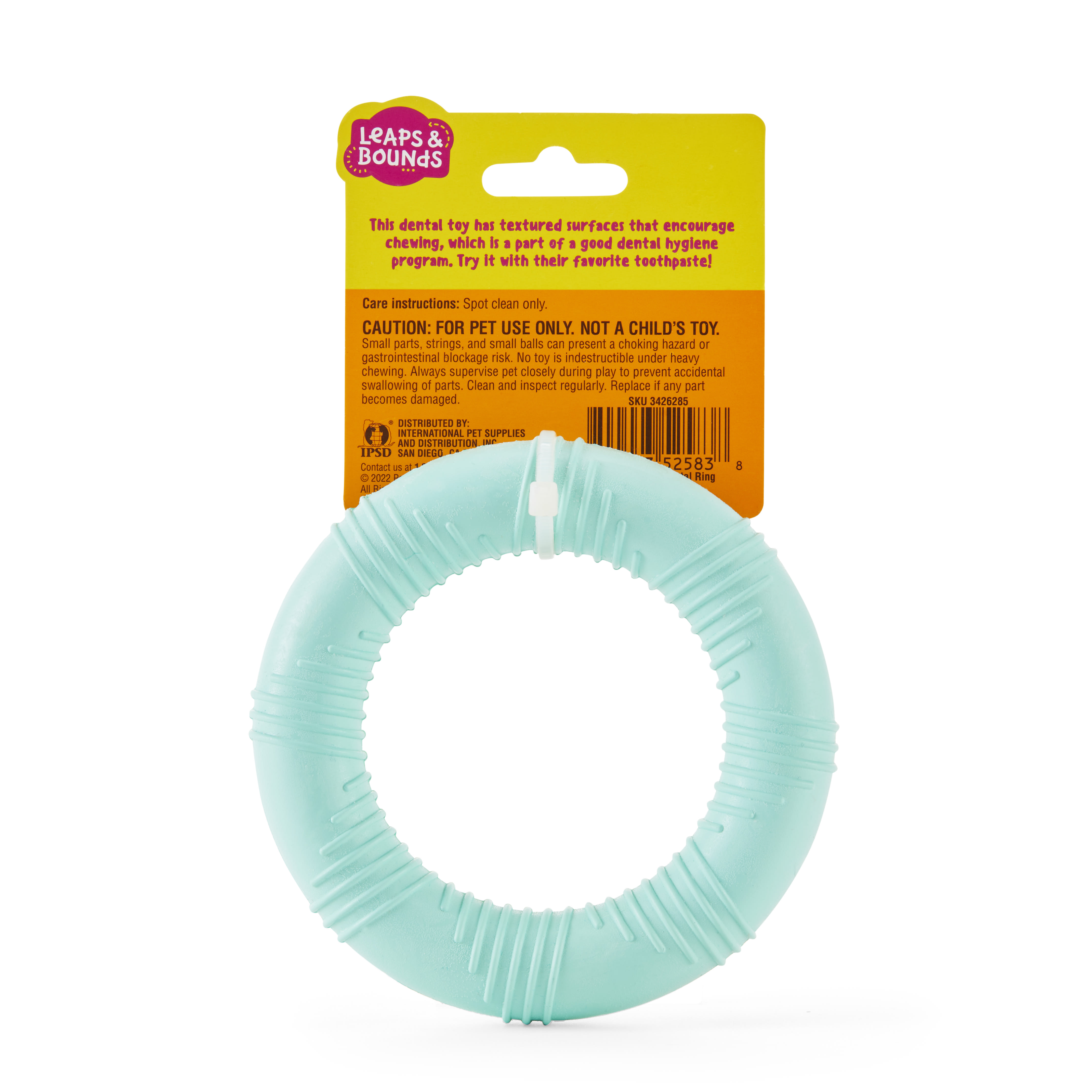 Leaps  Bounds Rubber Dental Ring Dog Toy