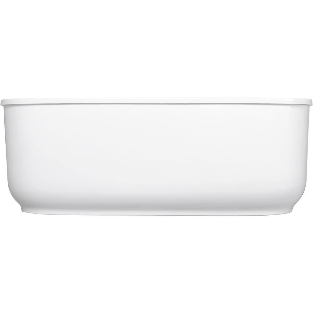 STERLING Spectacle 65.75 in. Acrylic Flatbottom Bathtub in White 95334-0