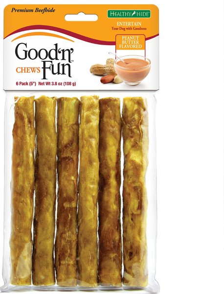 Good 'n' Fun Peanut Butter Flavor Crunchy Sticks Dog Treats