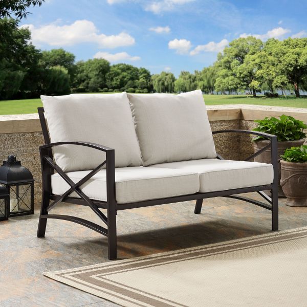 Kaplan Outdoor Metal Loveseat