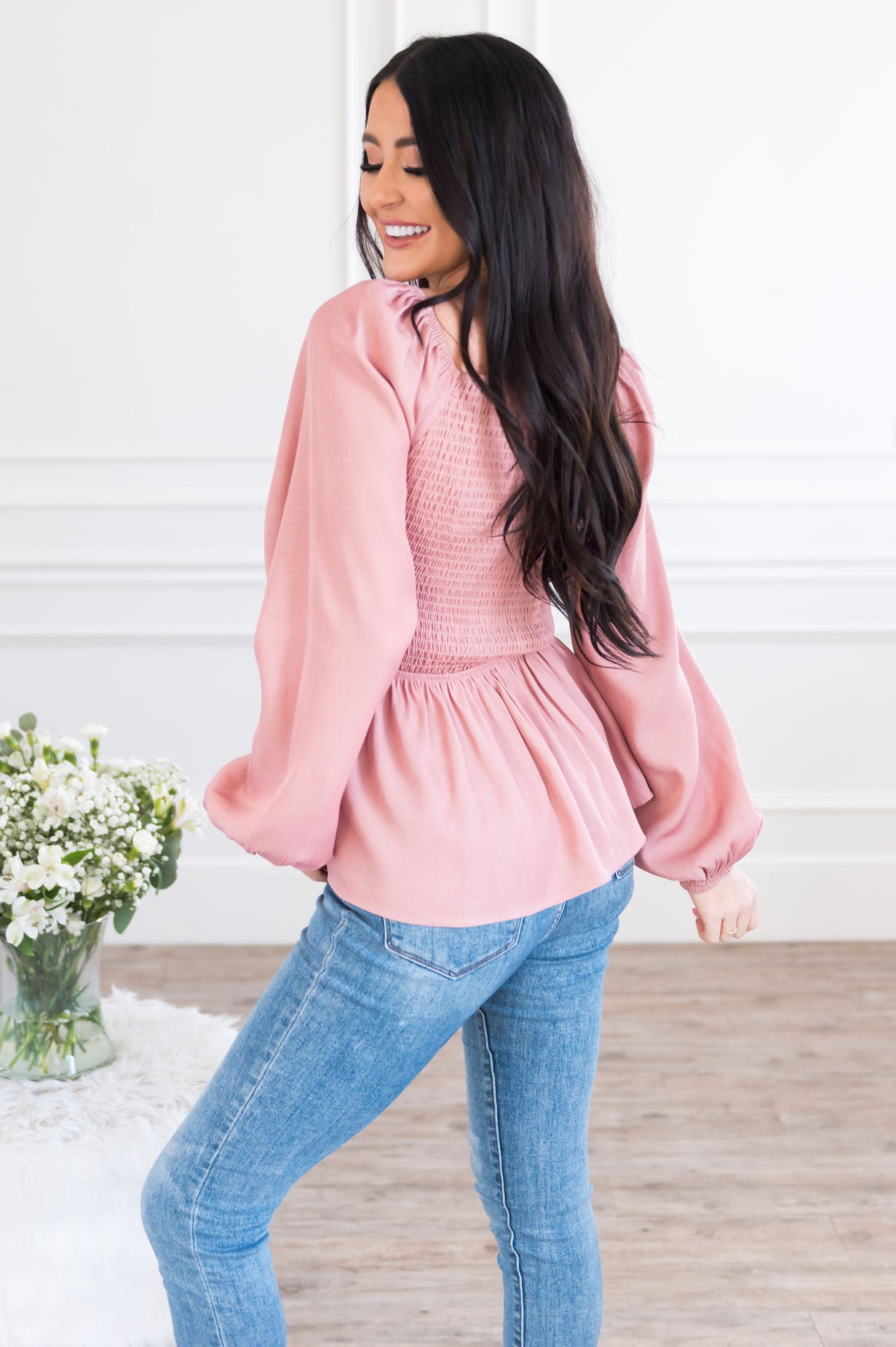 The Perfect Time Modest Blouse