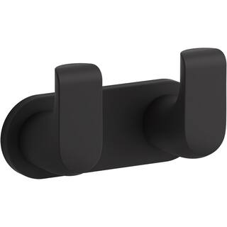 KOHLER Avid Double Robe Hook in Matte Black K-97500-BL