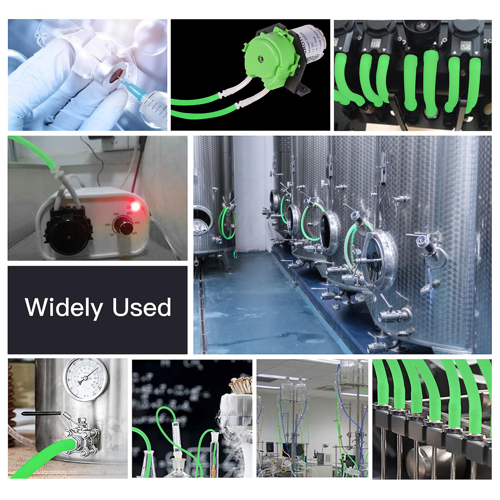 Green Silicone Tubing Food Grade Silicone Rubber Tube Flexible Hose Tube Water Pipe For Pump Transfer Food Machinery Connecting Pipes， 2mm Id X 4mm Od