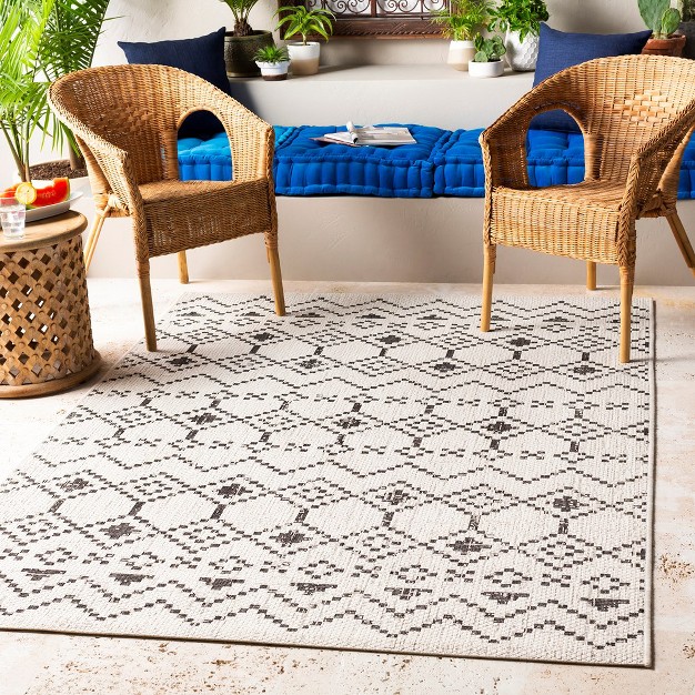 Mark amp Day Meppel Rectangle Woven Indoor And Outdoor Area Rugs White