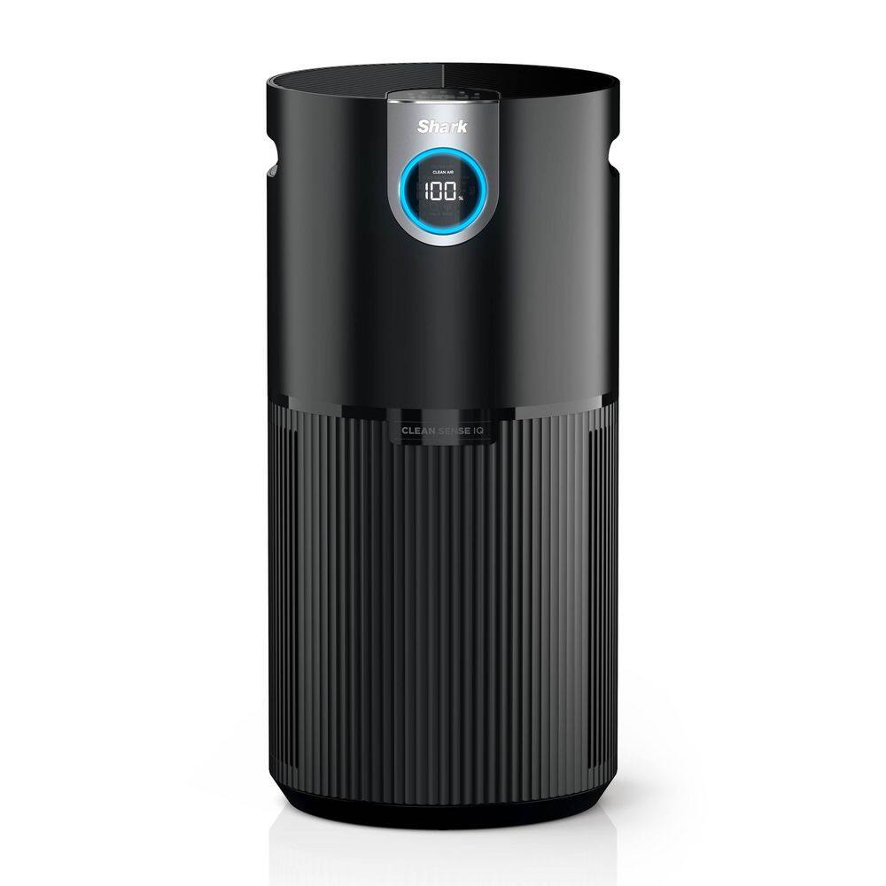 Shark Air Purifier MAX with True NanoSeal HEPA Cleansense IQ Odor Lock (1200 Sq. Ft.) Charcoal Grey HP202 HP202