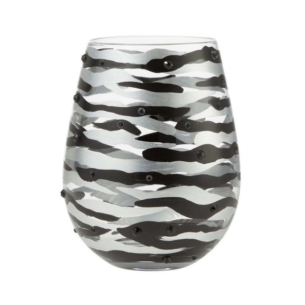 Tabletop Sophisticated Safari Stemless Wine Glass Enesco Drinkware