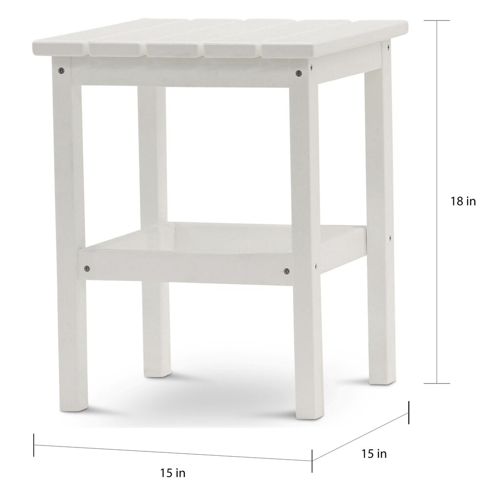 3 piece Recycled Plastic Folding Adirondack Chair/Table Set