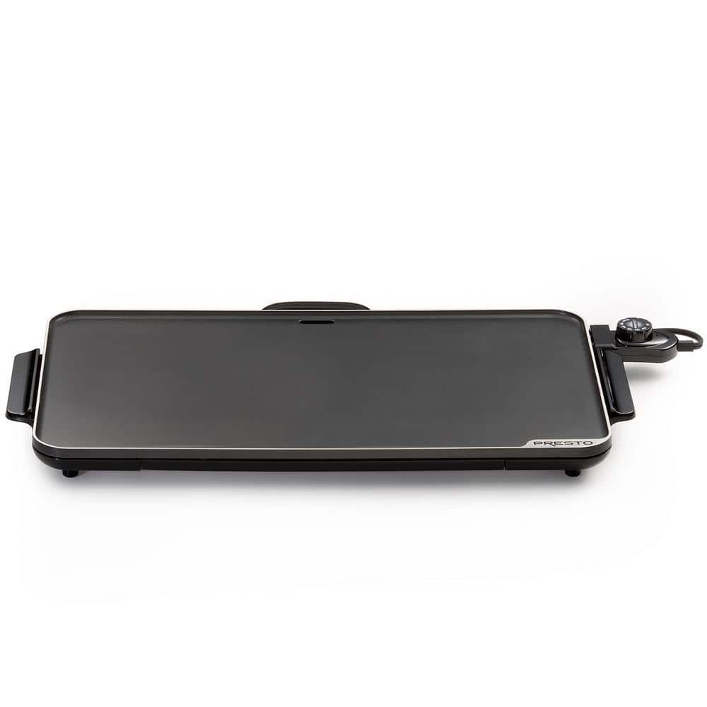 Presto SlimLine 286 sq. in. Black Electric Griddle with Temperature Sensor 07072