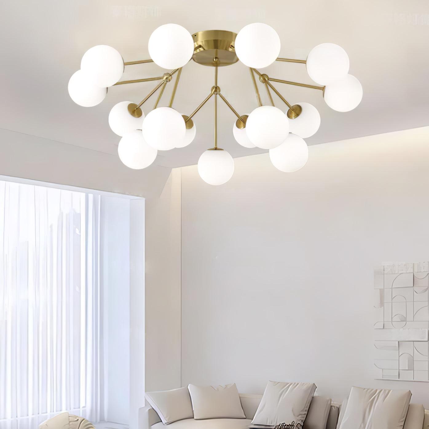 Glass Balls Cluster Ceiling Lamp