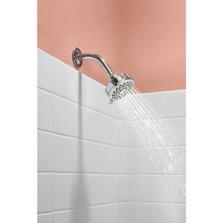 MOEN Eos 3-Spray 3.8 in. Single Wall Mount Fixed Shower Head in Chrome (1.75 GPM) 20001