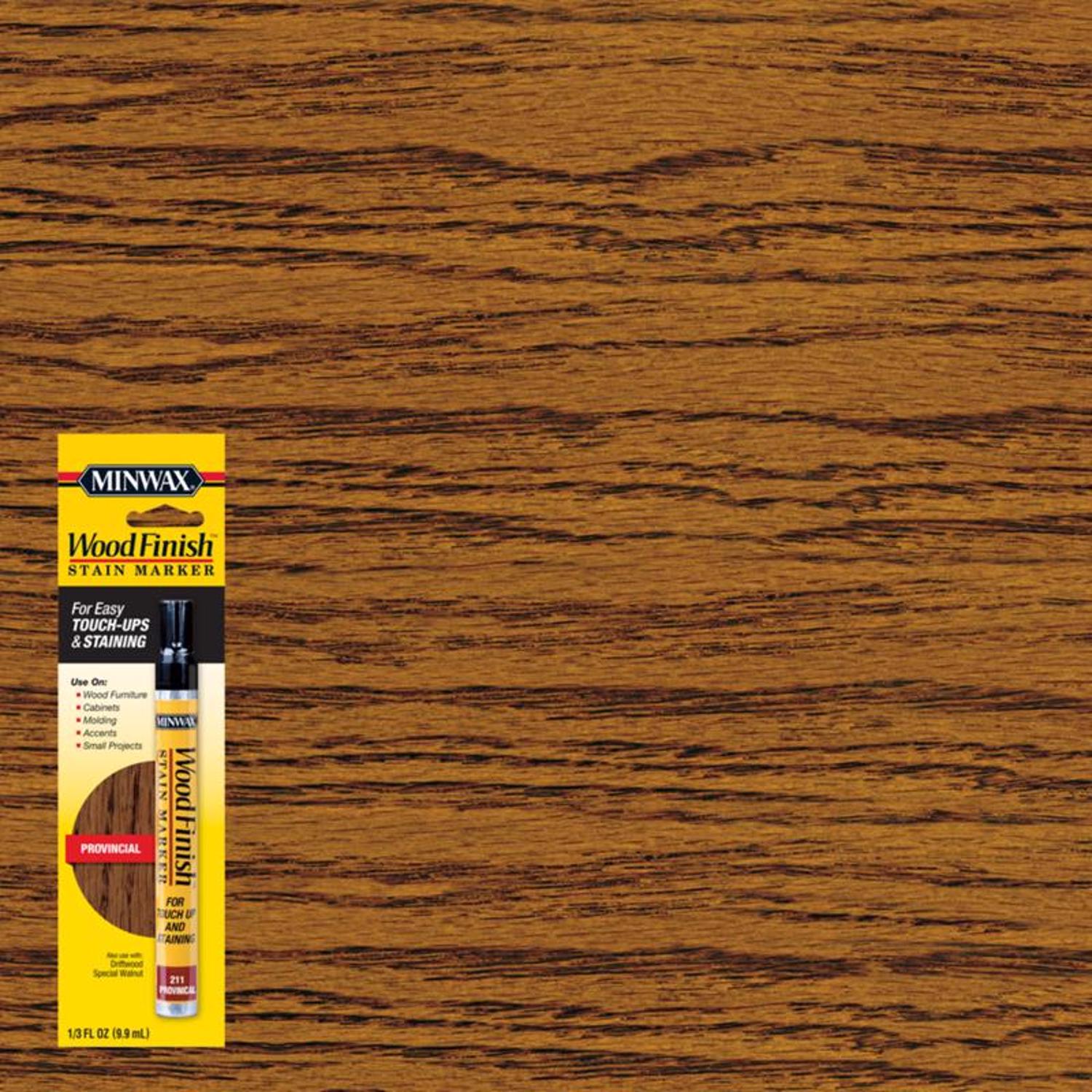 Minwax Wood Finish Stain Marker Semi-Transparent Provincial Oil-Based Stain Marker 0.33 oz