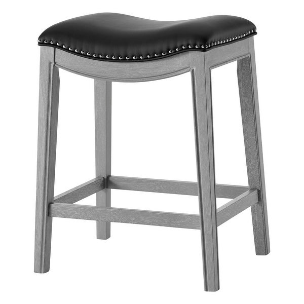 Grover Faux Leather Upholstered Counter Stool